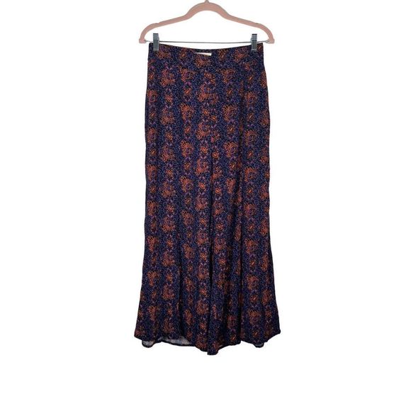 Elevenses Anthropologie Tessie Wide Leg Cropped Pants Culottes Size 6 NWOT - Picture 2 of 7
